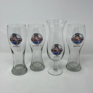 2/$10 Bubba Gump Shrimp Co. Pilsner/margarita souvenir glasses